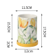 Lemon Pattern Porcelain Utensil Holder Small